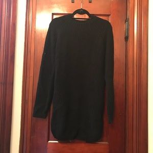 Black sweater dress